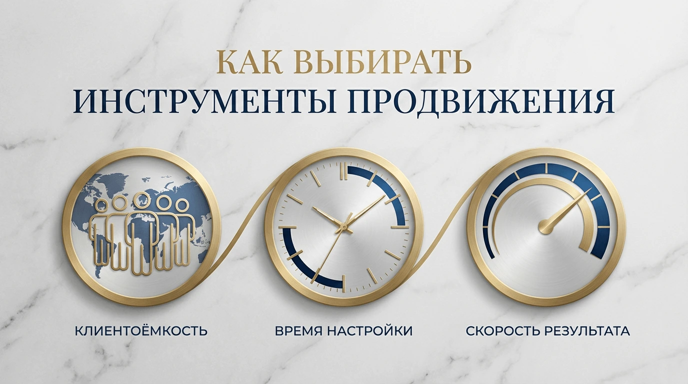 Выбор инструментов продвижения для юристов и адвокатов